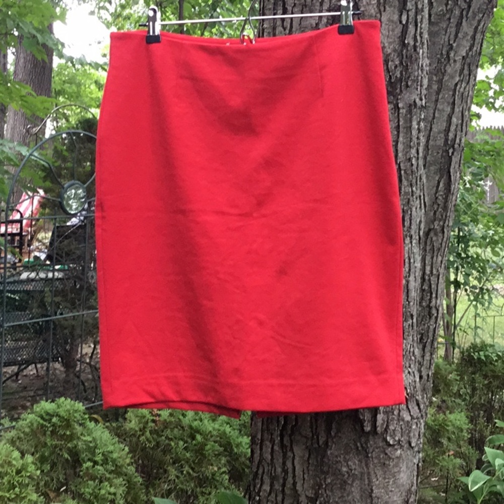 Anne Klein Red Pencil Skirt